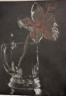 WGlass flower vase by Prithiv