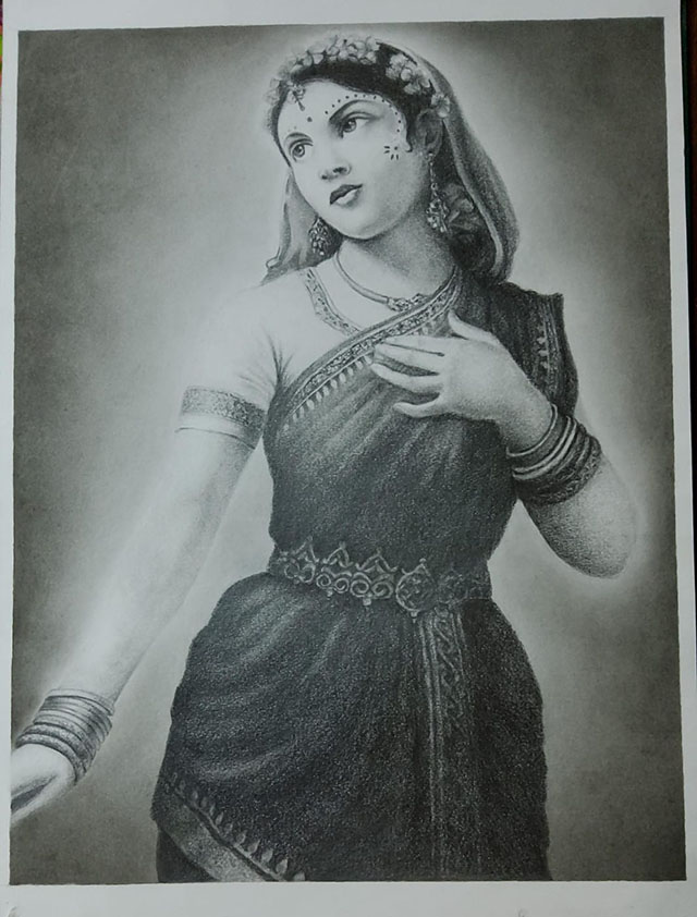 Pencil Lady by Draupadi