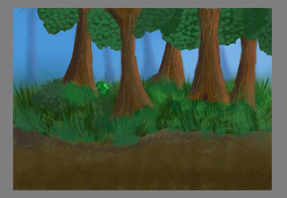 Story Book page1 Digital Painting by Oviya